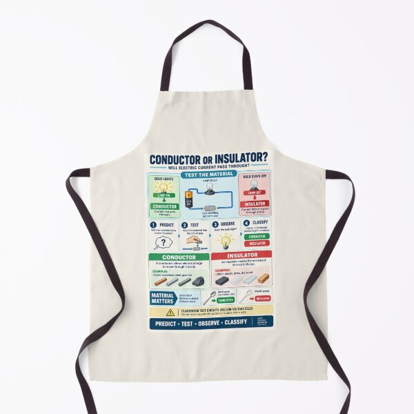 Item preview, Conductor or Insulator? – Electricity Science Classroom Poster designed and sold by astersgraphics.