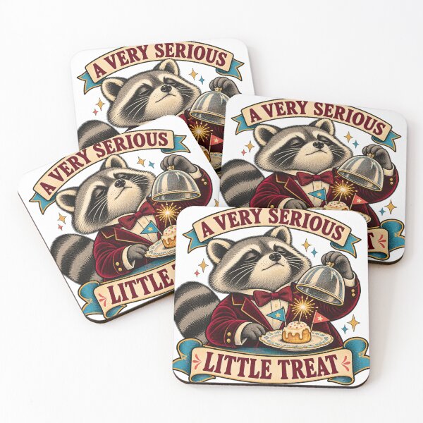 Item preview, A Very Serious Little Treat Raccoon designed and sold by ODDLUME CLUB.