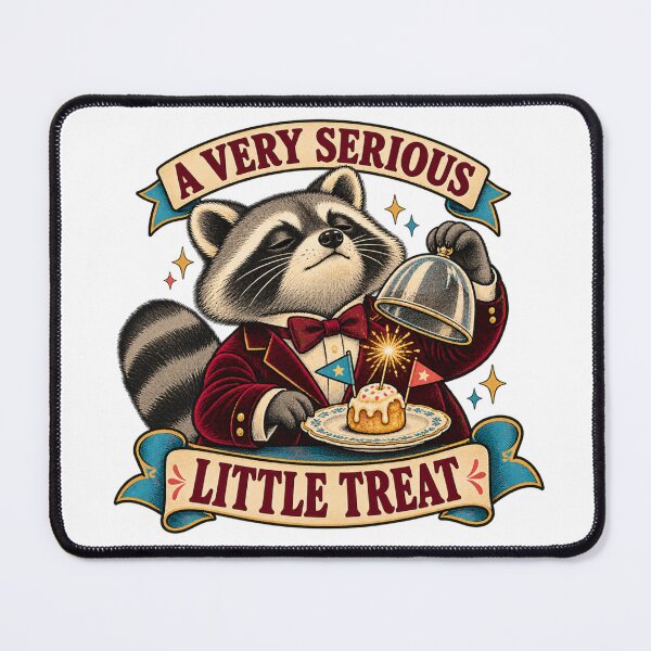 Item preview, A Very Serious Little Treat Raccoon designed and sold by ODDLUME CLUB.