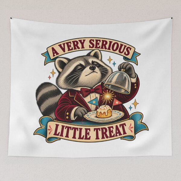 Item preview, A Very Serious Little Treat Raccoon designed and sold by ODDLUME CLUB.