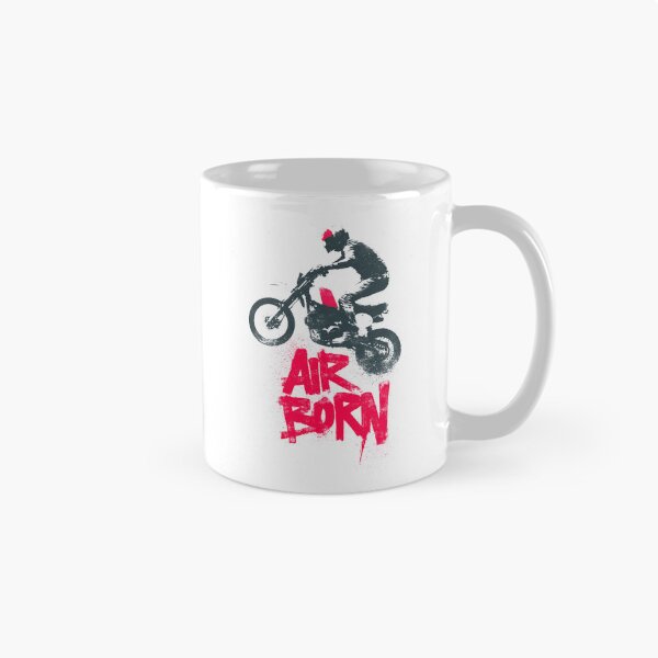 Item preview, Flying Cafe Racer Stunt Rider Silhouette Poster designed and sold by EdvvinStudios.