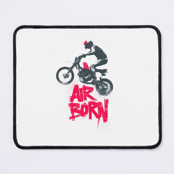 Item preview, Flying Cafe Racer Stunt Rider Silhouette Poster designed and sold by EdvvinStudios.