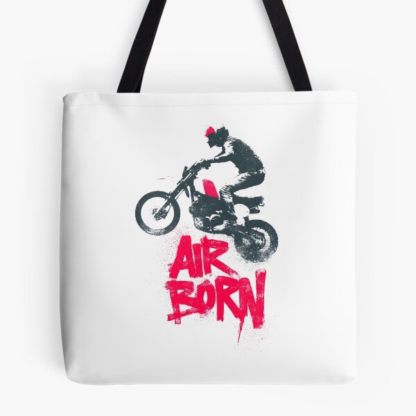 Item preview, Flying Cafe Racer Stunt Rider Silhouette Poster designed and sold by EdvvinStudios.