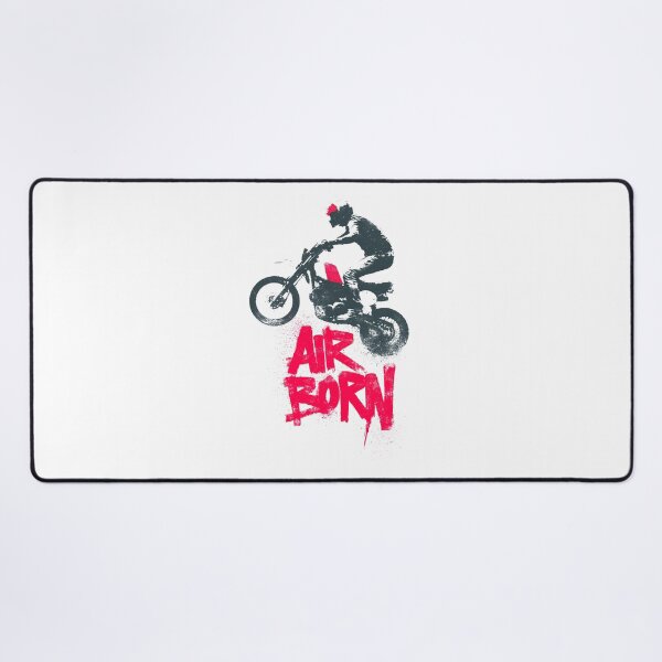 Item preview, Flying Cafe Racer Stunt Rider Silhouette Poster designed and sold by EdvvinStudios.