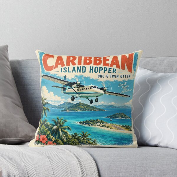 Item preview, Caribbean Island Hopper – DHC-6 Twin Otter designed and sold by Past in Threads.