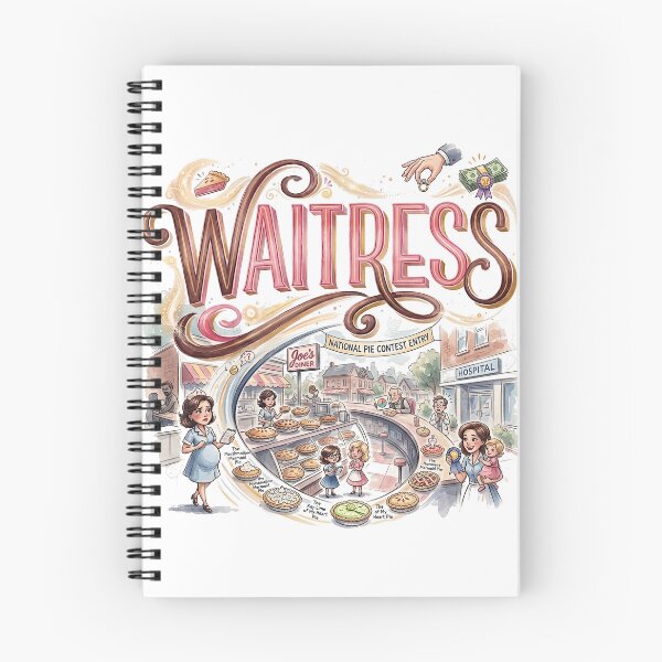 Item preview, Waitress the Musical - Whimsical Theater Art designed and sold by Lyric Vault - Rock on.