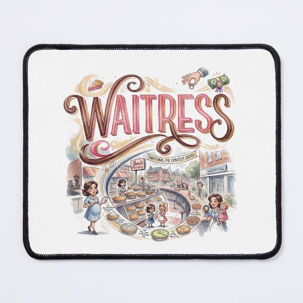 Item preview, Waitress the Musical - Whimsical Theater Art designed and sold by Lyric Vault - Rock on.