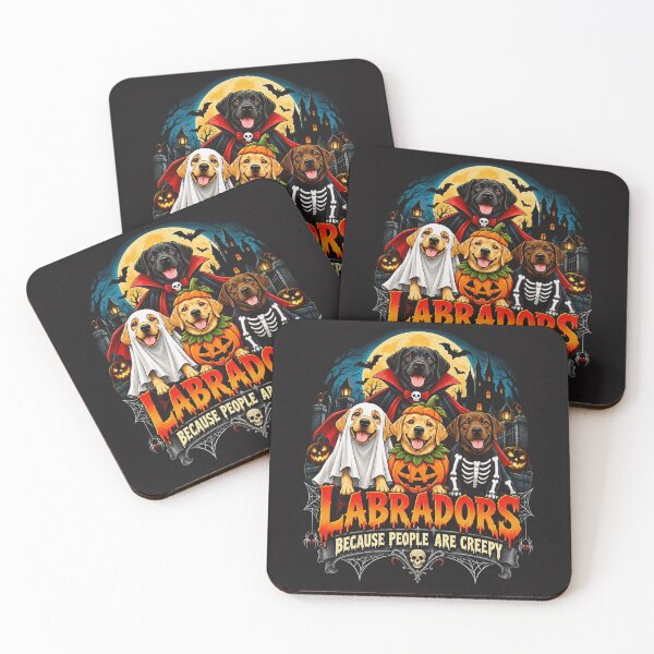 Item preview, Labradors Because People are Creepy Halloween Dogs Quote designed and sold by DYAFLK.