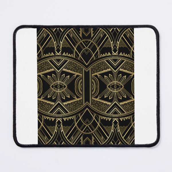 Item preview, Elegant Art Deco Pattern in Gold and Black for Stylish Home Decor and Fashion Accessories designed and sold by Bork-Bork.
