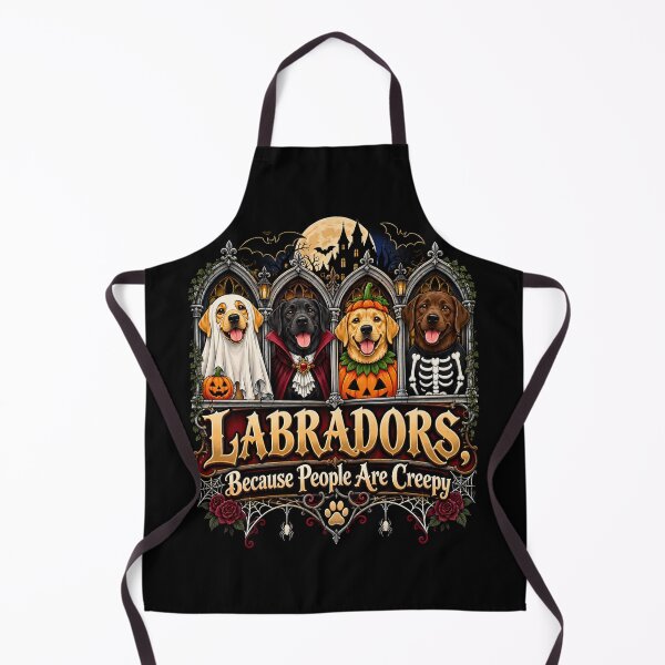 Item preview, Labradors Because People are Creepy Halloween Dogs Quote designed and sold by DYAFLK.