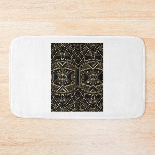 Item preview, Elegant Art Deco Pattern in Gold and Black for Stylish Home Decor and Fashion Accessories designed and sold by Bork-Bork.