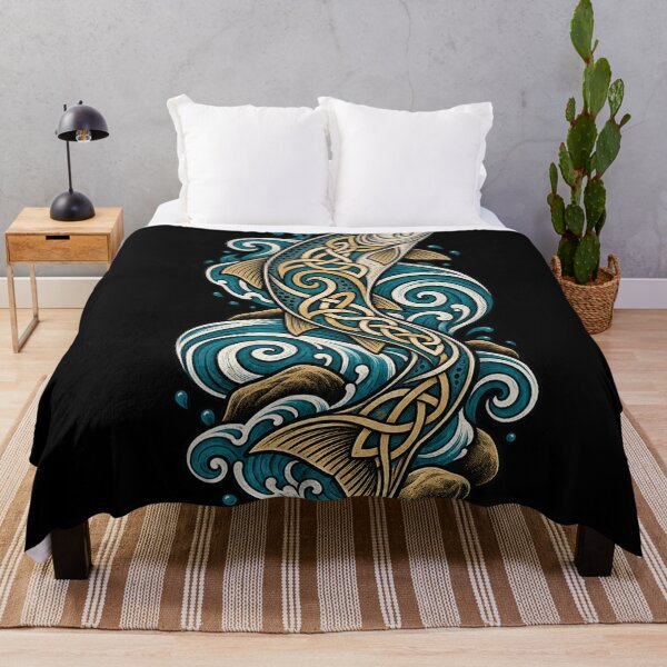Item preview, Celtic salmon with marine spirals designed and sold by lAnJefurtifeu.