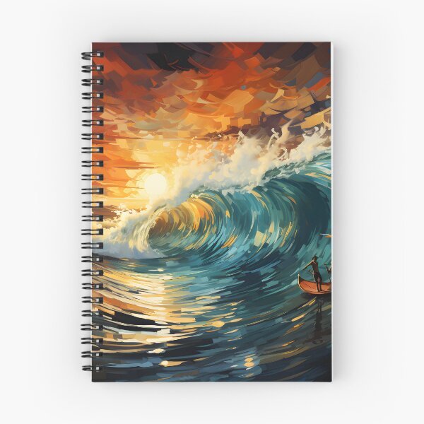 Item preview, Giant Ocean Wave at Sunset Dramatic Seascape designed and sold by GutyzDesignsES.