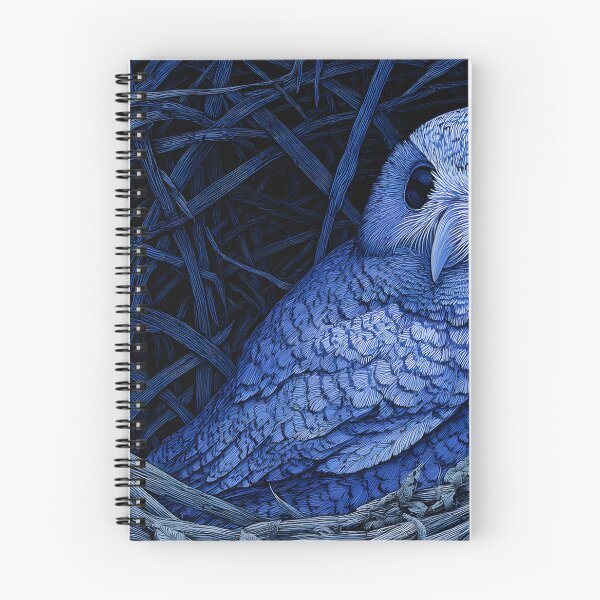 Item preview, Nesting blue owl designed and sold by ScienceRex.