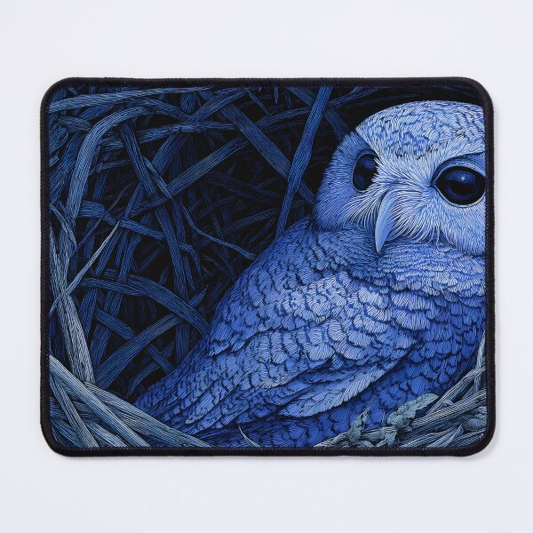 Item preview, Nesting blue owl designed and sold by ScienceRex.