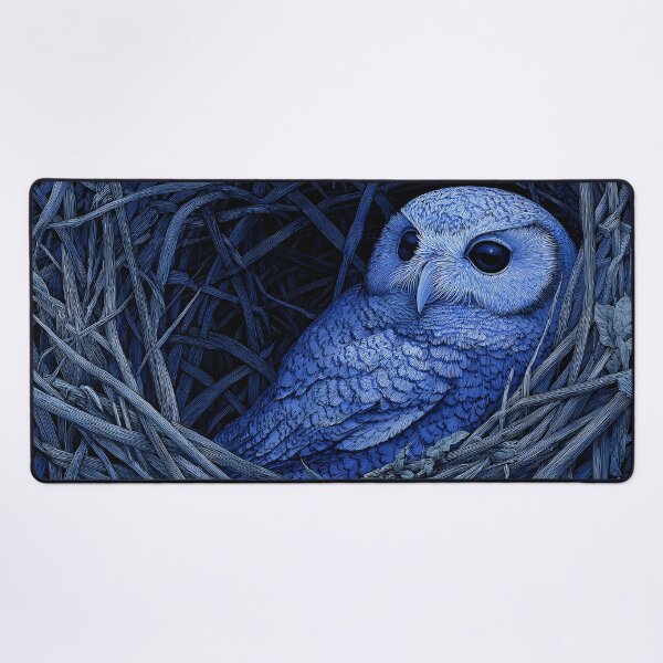 Item preview, Nesting blue owl designed and sold by ScienceRex.