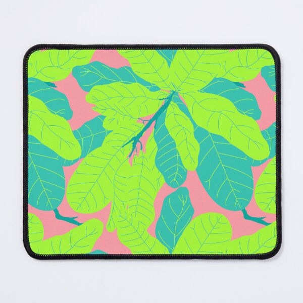 Item preview, Tropicana Banana Leaves in Neon Peach + Lime designed and sold by YesterdayColl.