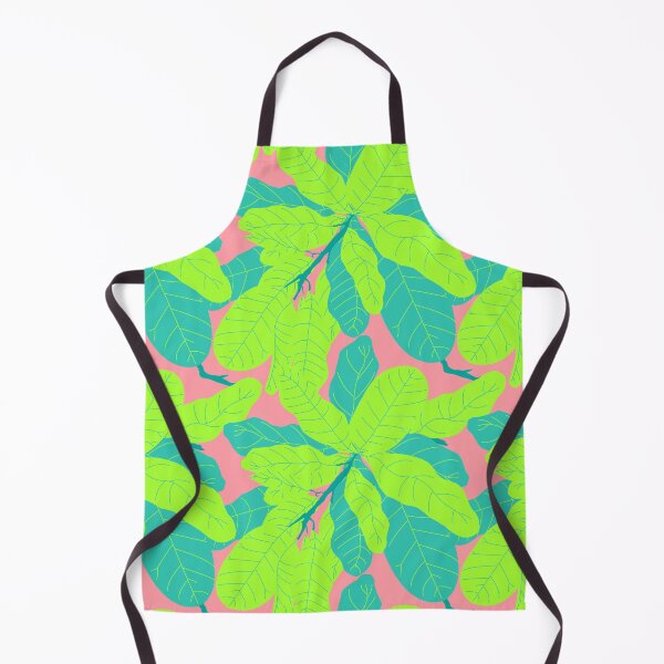 Item preview, Tropicana Banana Leaves in Neon Peach + Lime designed and sold by YesterdayColl.