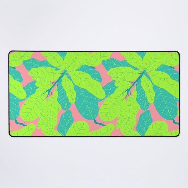Item preview, Tropicana Banana Leaves in Neon Peach + Lime designed and sold by YesterdayColl.