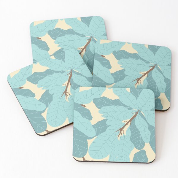 Item preview, Tropicana Banana Leaves in Cream + Mint designed and sold by YesterdayColl.