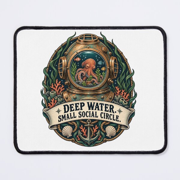 Item preview, Deep Water Small Social Circle Octopus designed and sold by ODDLUME CLUB.