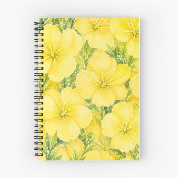 Item preview, Evening Primrose Yellow Botanical Floral Pattern Watercolor Art HD Store designed and sold by bard-art.