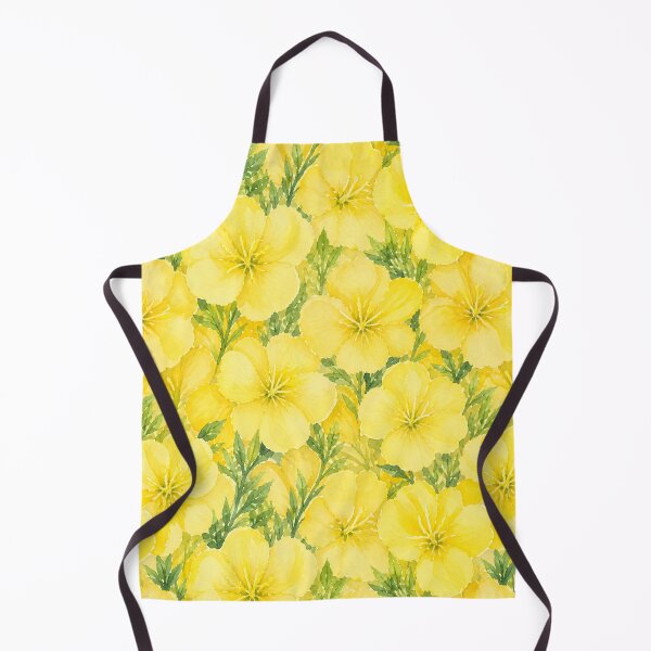 Item preview, Evening Primrose Yellow Botanical Floral Pattern Watercolor Art HD Store designed and sold by bard-art.