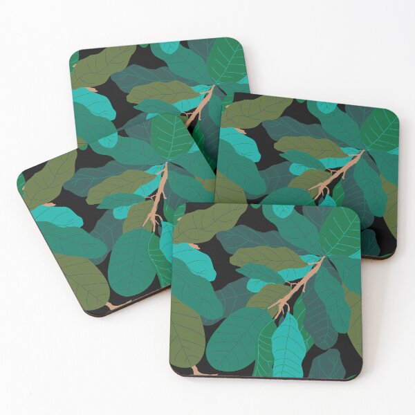 Item preview, Tropicana Banana Leaves in Classic Black designed and sold by YesterdayColl.
