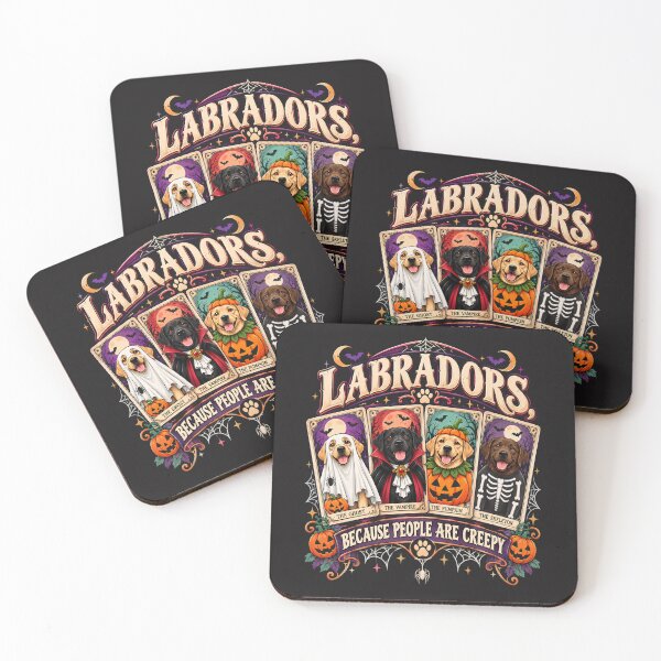 Item preview, Labradors Because People are Creepy Halloween Dogs Quote designed and sold by DYAFLK.