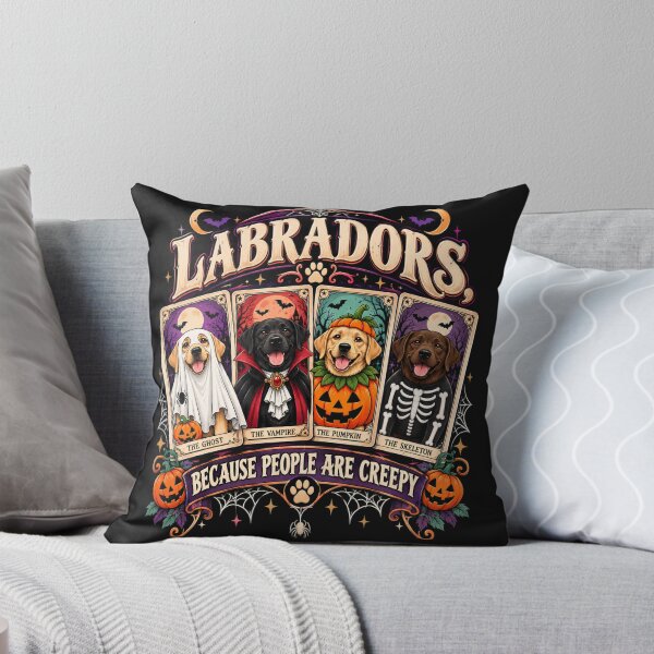 Item preview, Labradors Because People are Creepy Halloween Dogs Quote designed and sold by DYAFLK.