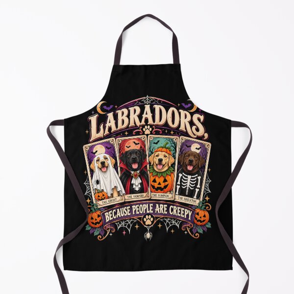 Item preview, Labradors Because People are Creepy Halloween Dogs Quote designed and sold by DYAFLK.