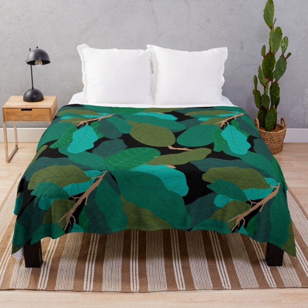 Item preview, Tropicana Banana Leaves in Classic Black designed and sold by YesterdayColl.