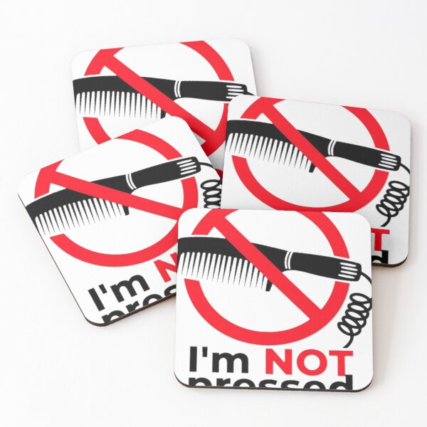 Item preview, Afro-centric natural hair, pride, humor, “I’m not pressed” meaning I’m not pressed not stressed and not straightening my natural hair. designed and sold by QueenGeenie1955.