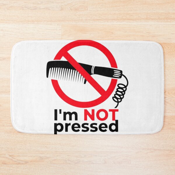 Item preview, Afro-centric natural hair, pride, humor, “I’m not pressed” meaning I’m not pressed not stressed and not straightening my natural hair. designed and sold by QueenGeenie1955.
