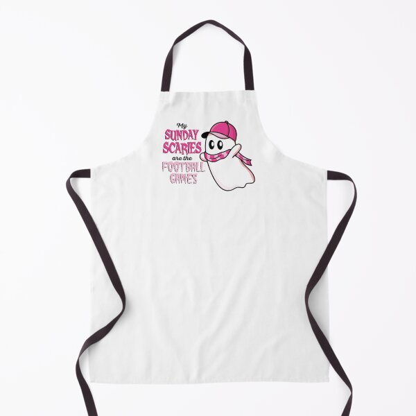 Item preview, Pink Halloween Ghost Sunday Scaries Football designed and sold by colormemaroon.
