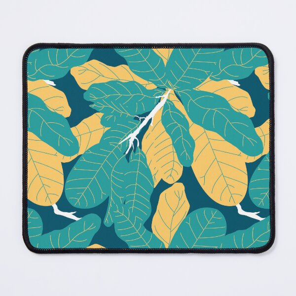 Item preview, Tropicana Banana Leaves in Jungle Green + Banana Yellow designed and sold by YesterdayColl.
