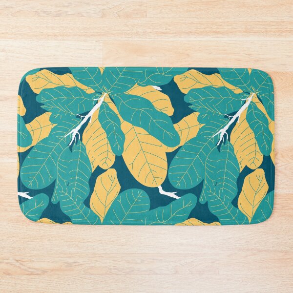 Item preview, Tropicana Banana Leaves in Jungle Green + Banana Yellow designed and sold by YesterdayColl.