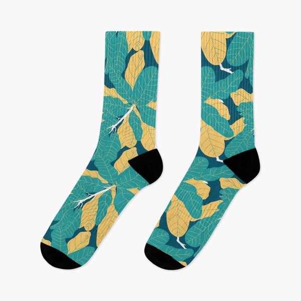 Item preview, Tropicana Banana Leaves in Jungle Green + Banana Yellow designed and sold by YesterdayColl.
