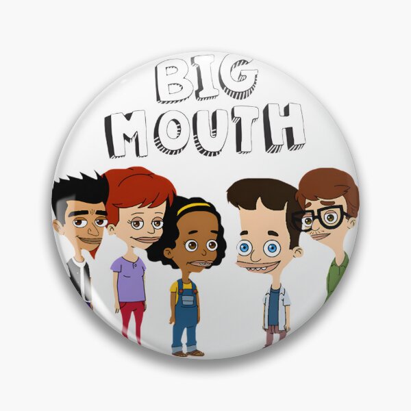 Item preview, Big Mouth Inspired Members Smiling Face Illustration designed and sold by h25082006.