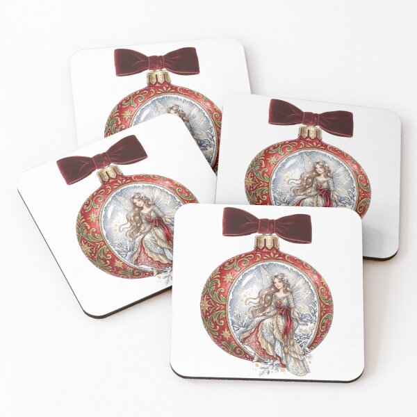 Item preview, Enchanted winter fairy Christmas decorations designed and sold by VibranPalette.