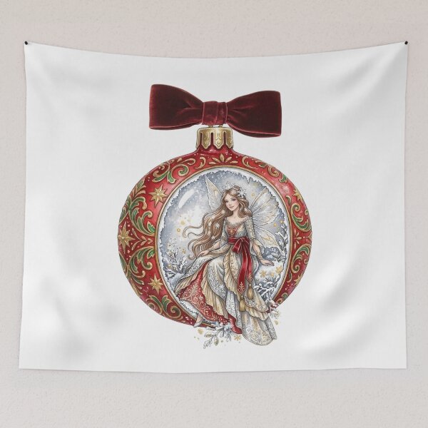Item preview, Enchanted winter fairy Christmas decorations designed and sold by VibranPalette.