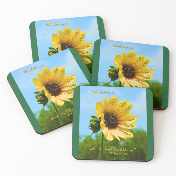 Item preview, Sunflower Philippians 4:8 designed and sold by boldtvillemayor.