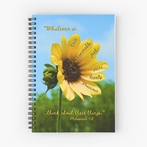 Item preview, Sunflower Philippians 4:8 designed and sold by boldtvillemayor.