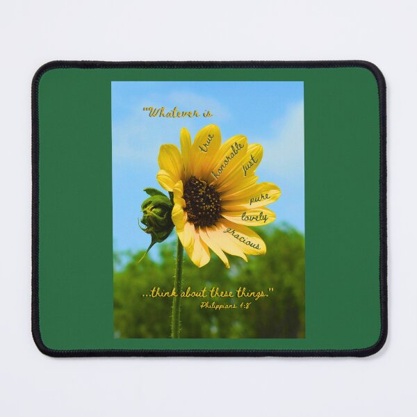 Item preview, Sunflower Philippians 4:8 designed and sold by boldtvillemayor.