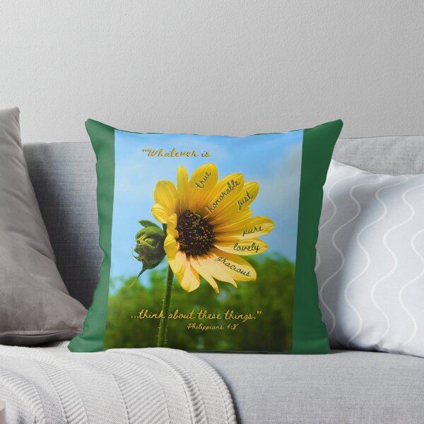 Item preview, Sunflower Philippians 4:8 designed and sold by boldtvillemayor.