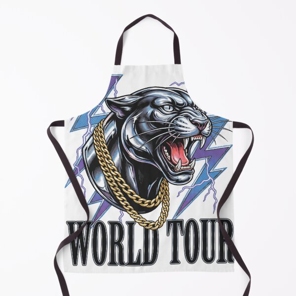 Item preview, Black Panther Vintage 90s Bootleg World Tour Retro Rap Aesthetic designed and sold by MerchViz.