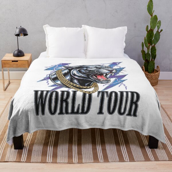 Item preview, Black Panther Vintage 90s Bootleg World Tour Retro Rap Aesthetic designed and sold by MerchViz.