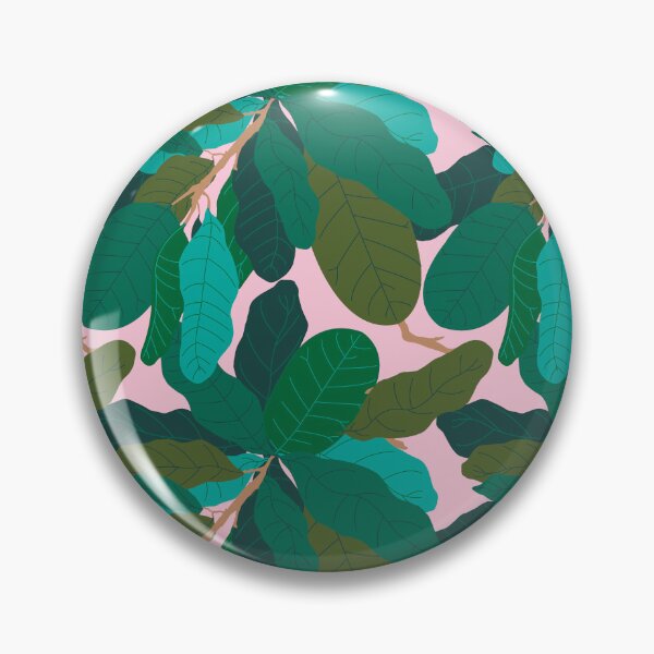Item preview, Tropicana Banana Leaves in Classic Pink designed and sold by YesterdayColl.