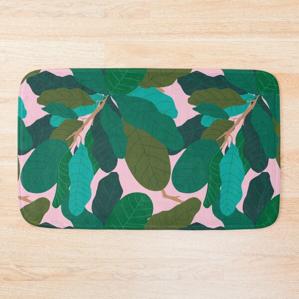 Item preview, Tropicana Banana Leaves in Classic Pink designed and sold by YesterdayColl.