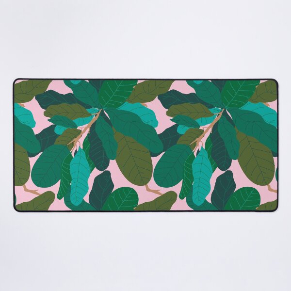 Item preview, Tropicana Banana Leaves in Classic Pink designed and sold by YesterdayColl.